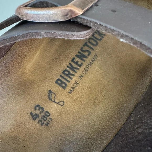 Birkenstock Men's Brown Sandals 43 size 10 - Picture 5 of 6